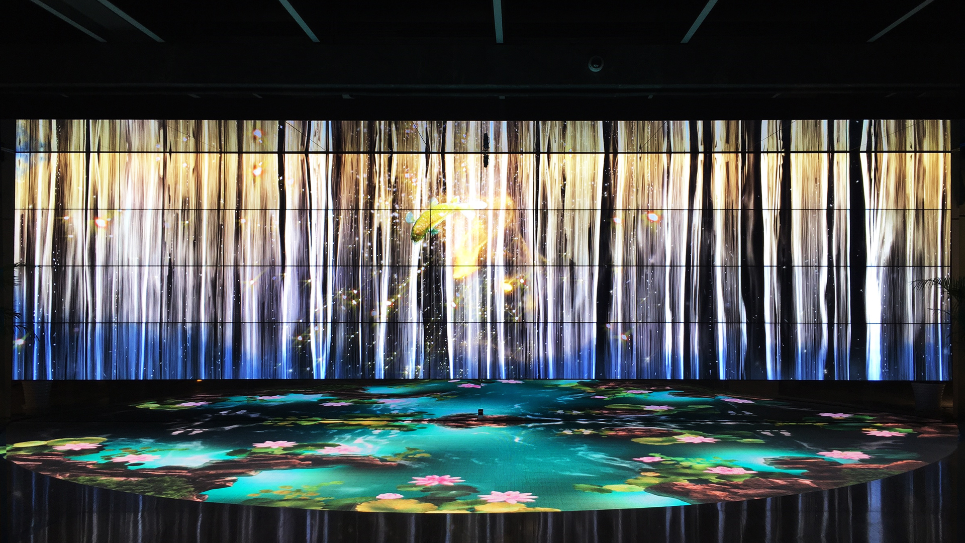 冠捷科技总部大厅迎宾互动展示墙丨乐亦非凡 Smartjoy-13