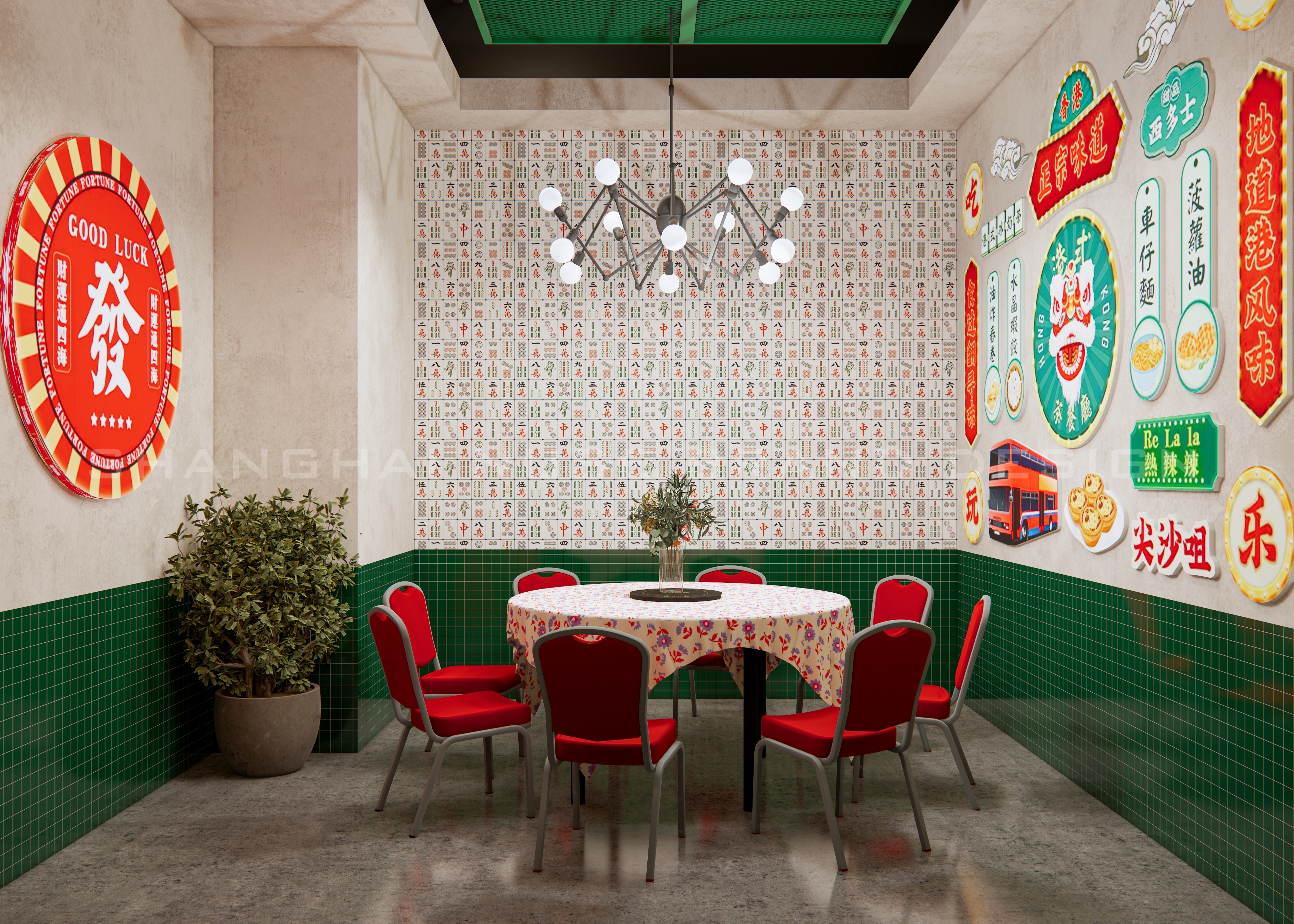 当大上海遇上香港旧时光:一间市井餐厅的复古文化狂欢丨木村空间设计有限公司-20