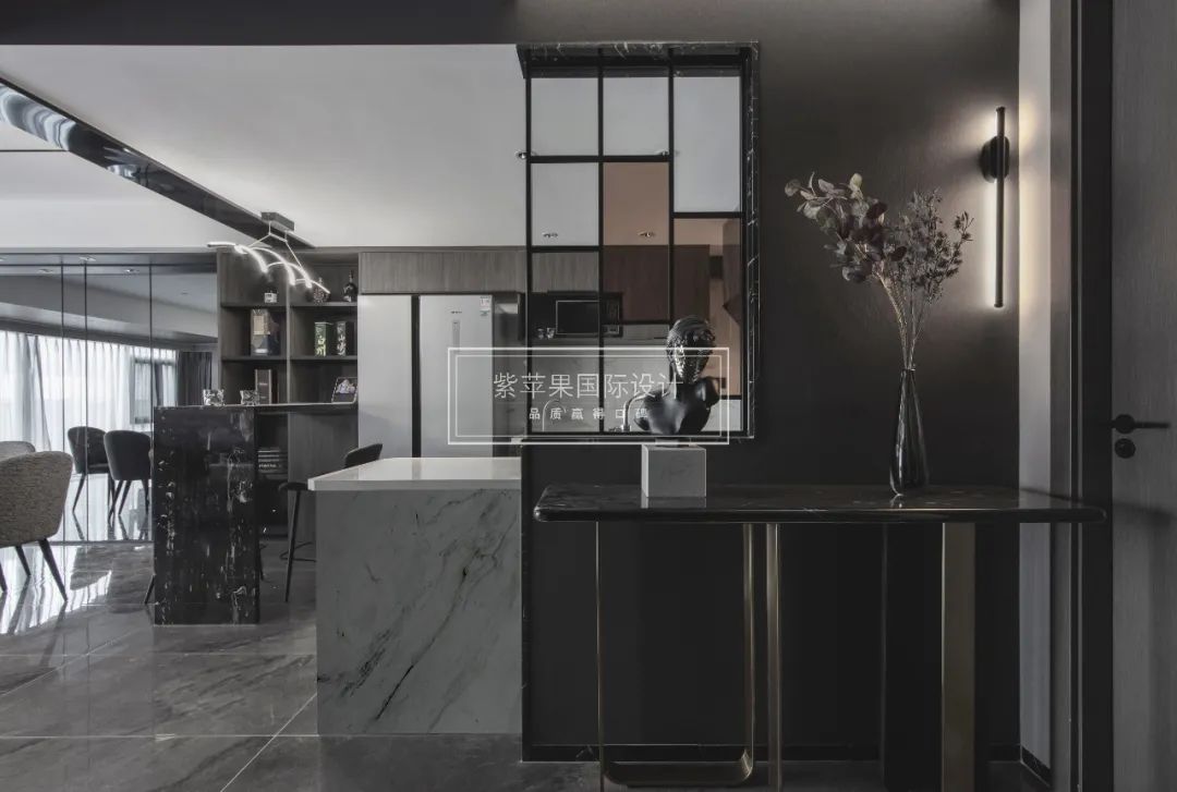 酒店式居家体验,170㎡现代风高级黑质感空间-52