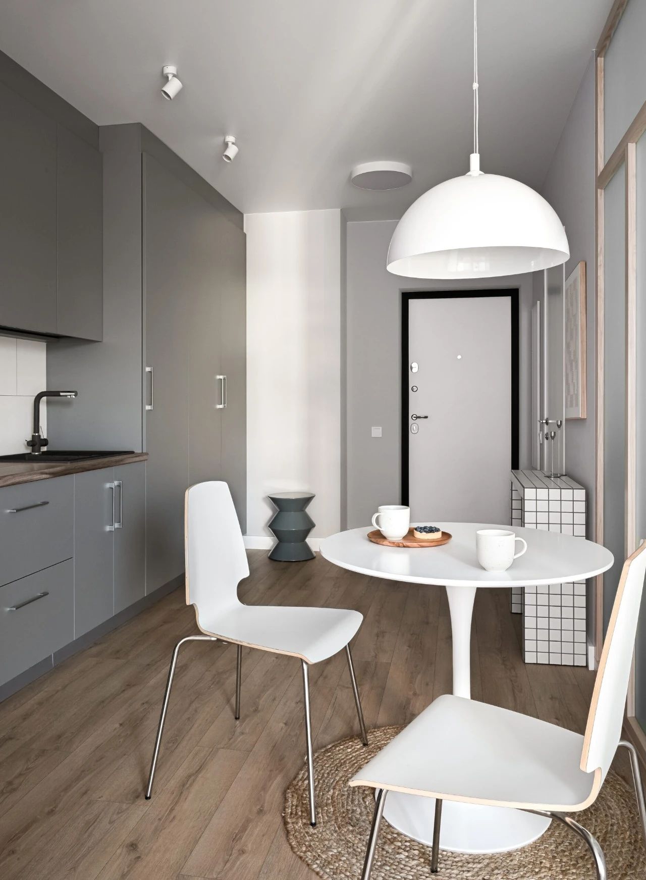 33㎡一居室设计丨Angelika Makarevich-14