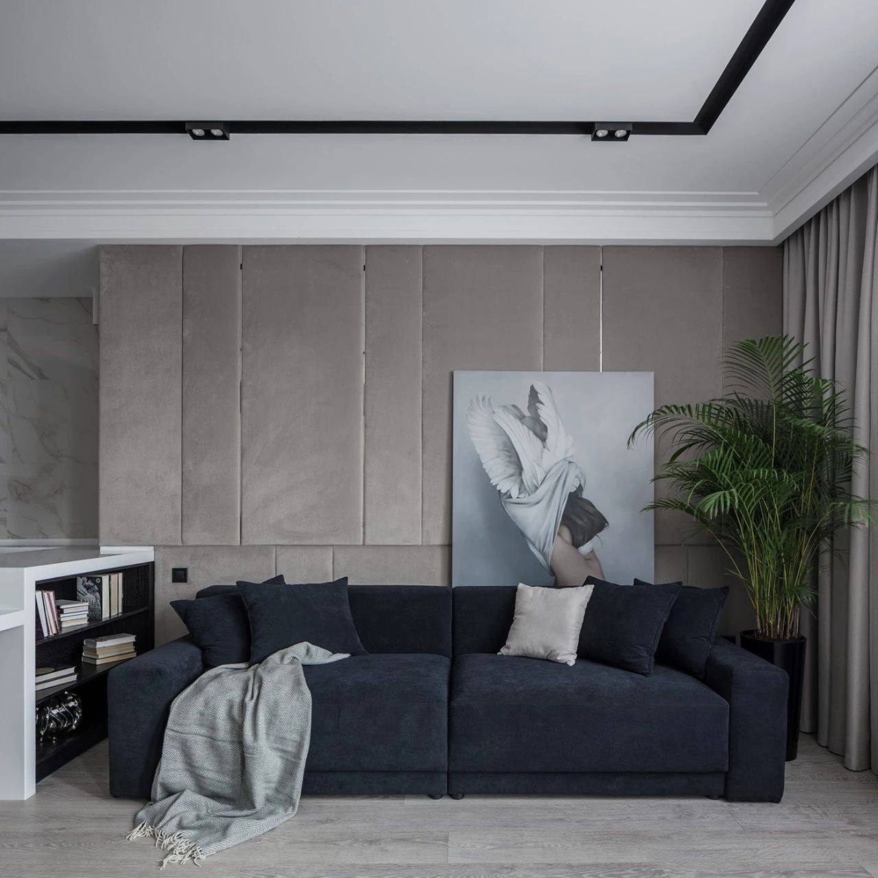 现代灰色家居设计丨乌克兰基辅丨时尚建筑师-17