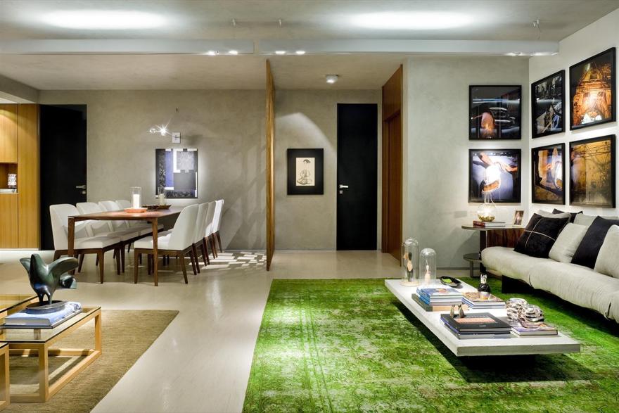 巴西利亚现代公寓设计,展现生活艺术-4