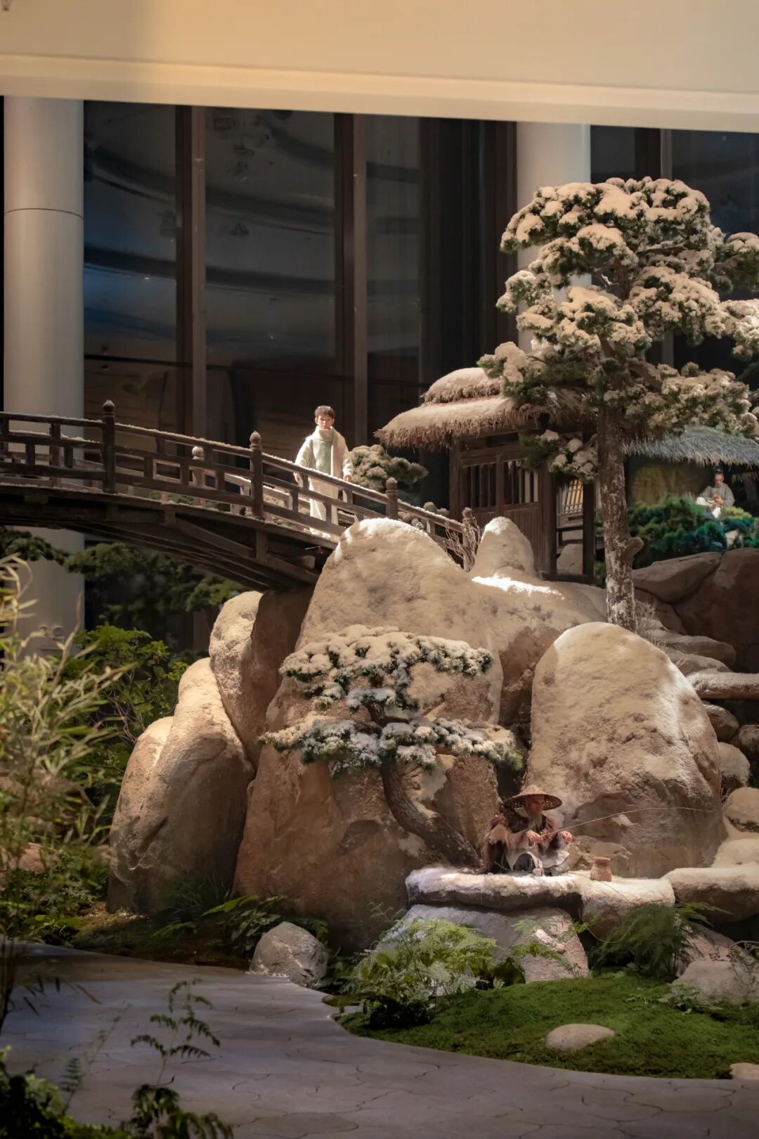 喜随作品|壶中胜境·商业中庭的科技国风微缩园林-183