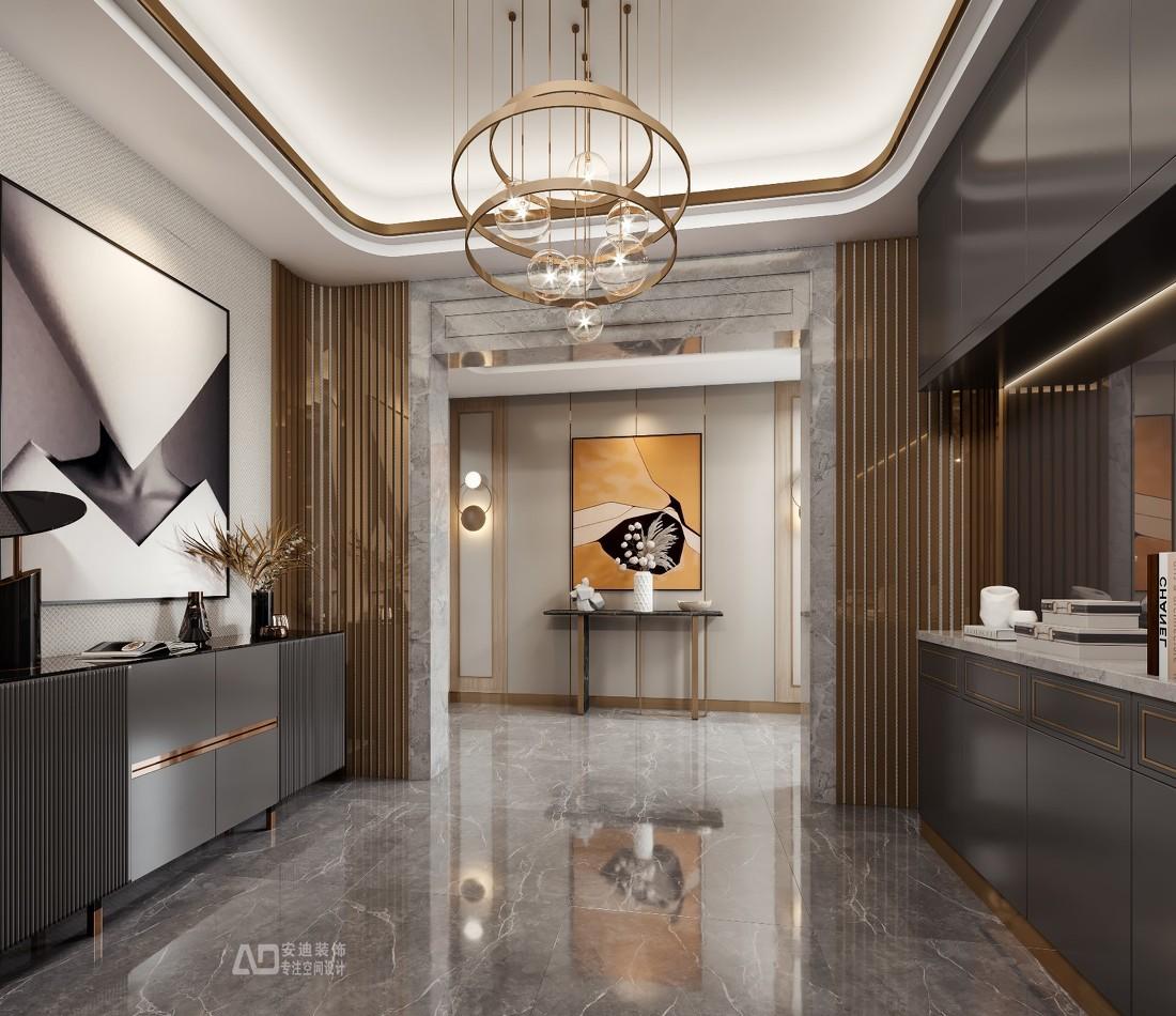 五龙山蓝山别墅轻奢空间设计-16