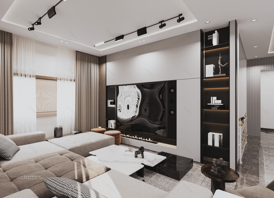 私人公寓 3D 可视化设计丨埃及-14