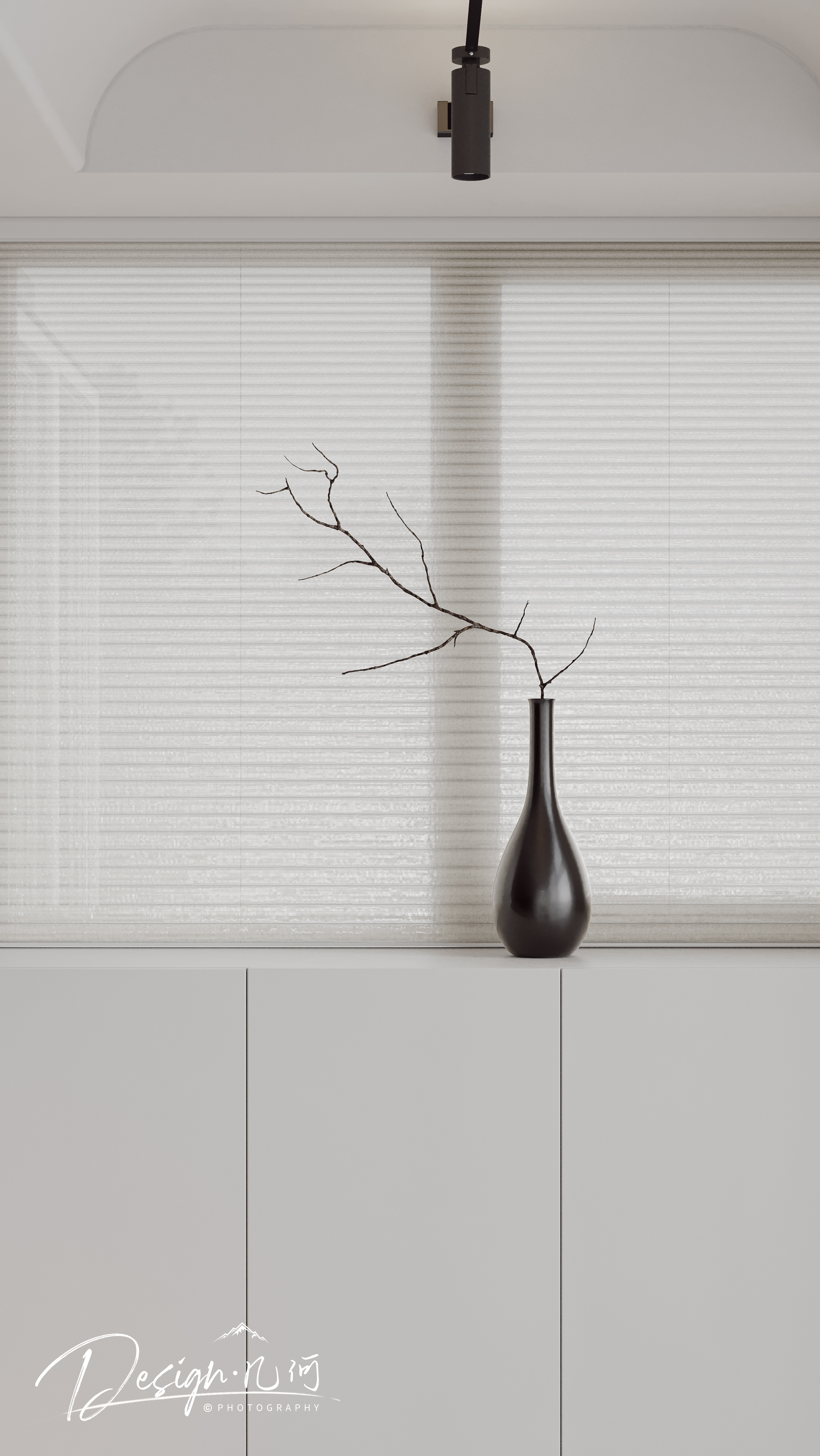 几何空间视觉表现 | 华润瑞府现代极简纯色客餐厅-30