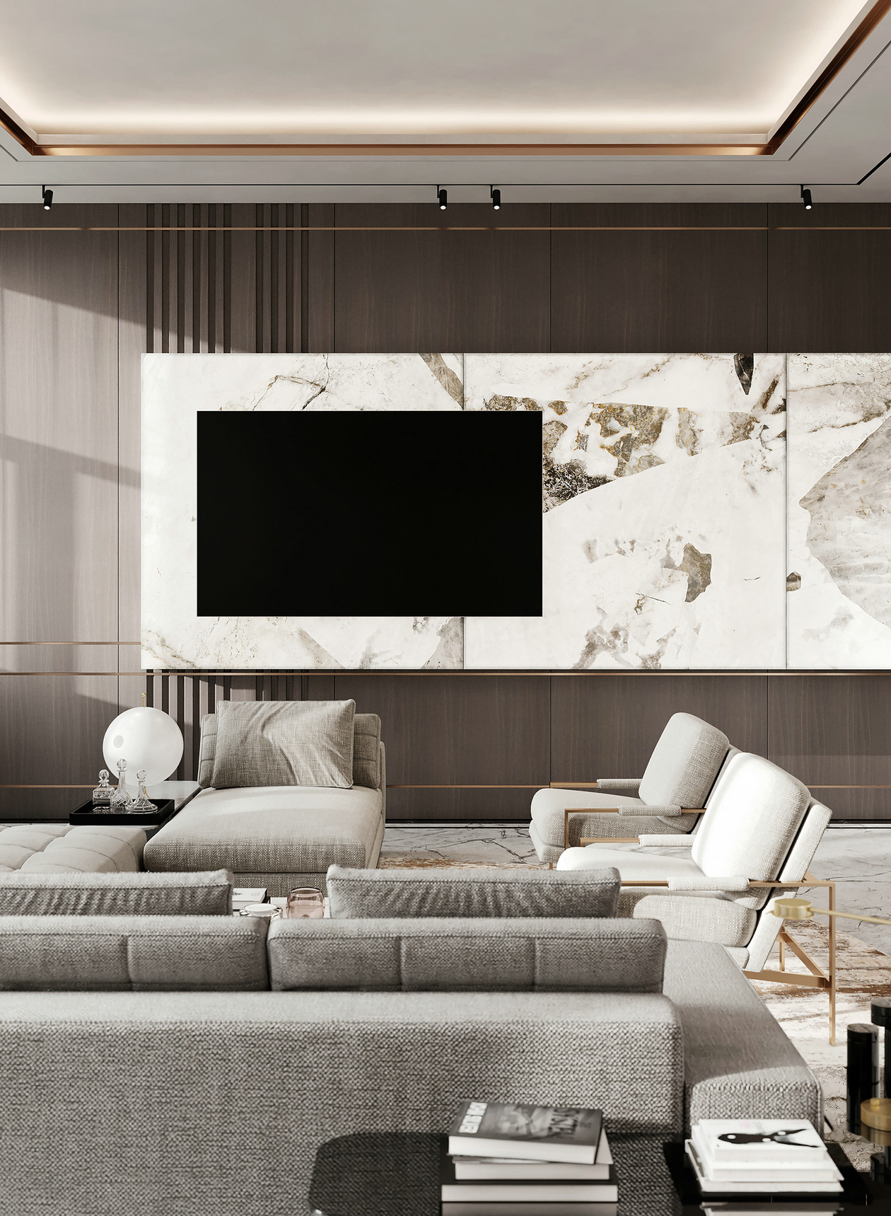 高级灰色系住宅设计 凝结时光的美，塑造高雅生活-2