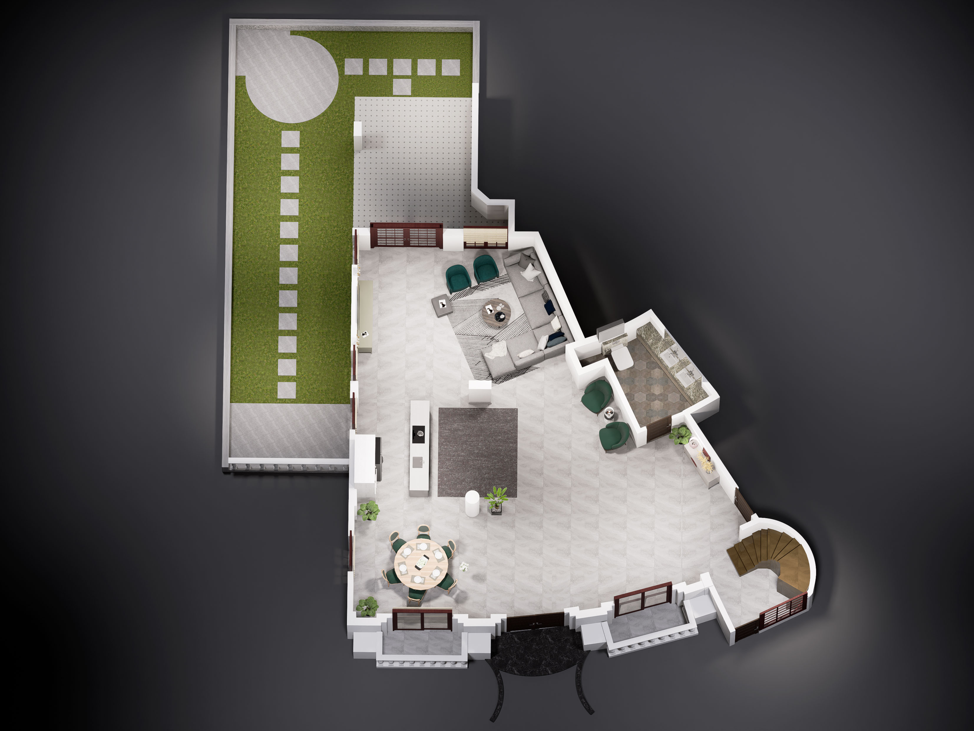 3D floor plan apartment-4