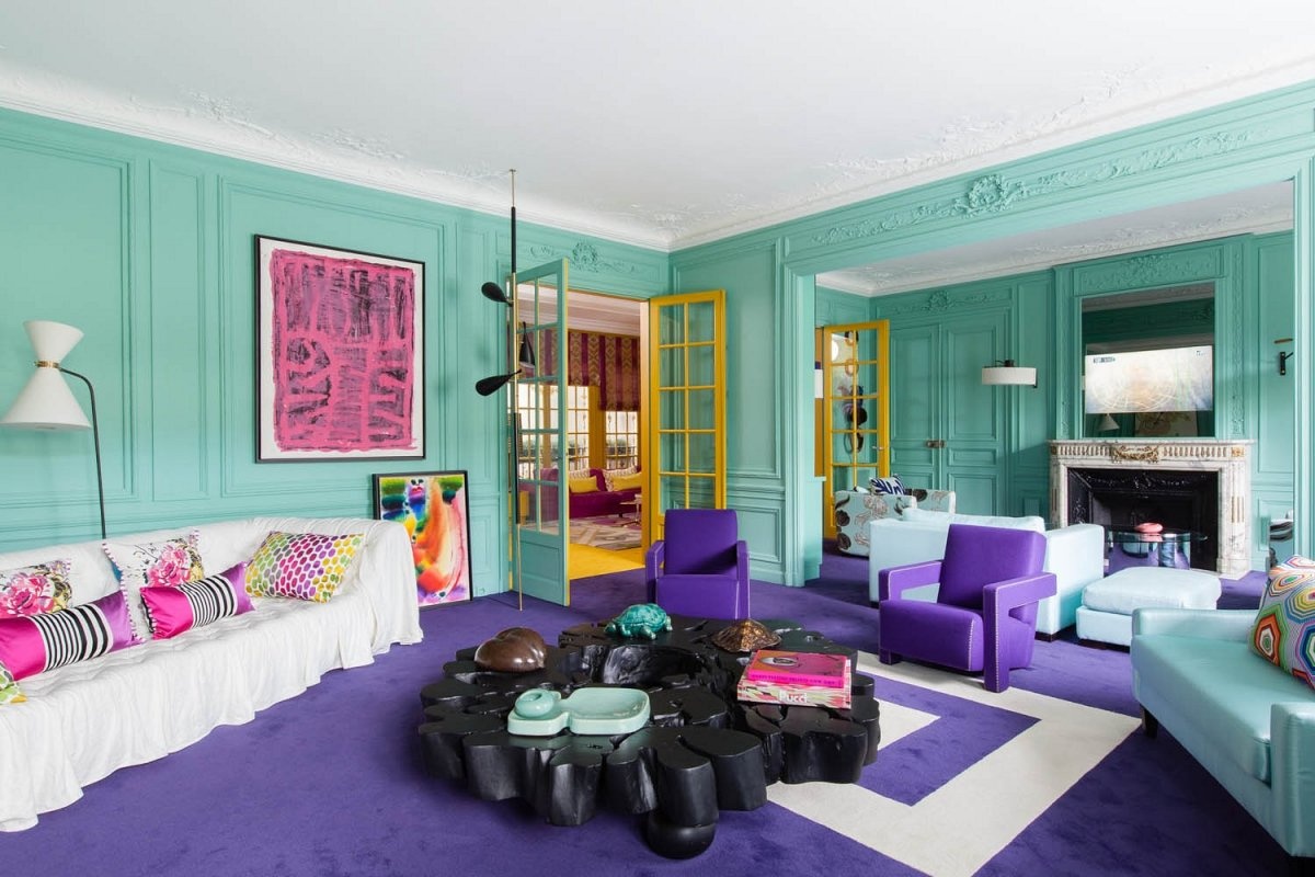 色彩主义设计师 Géraldine Prieur 奥斯曼风格的家丨法国巴黎丨法国色彩主义设计师兼家具设计师 Geraldine Prieur-4