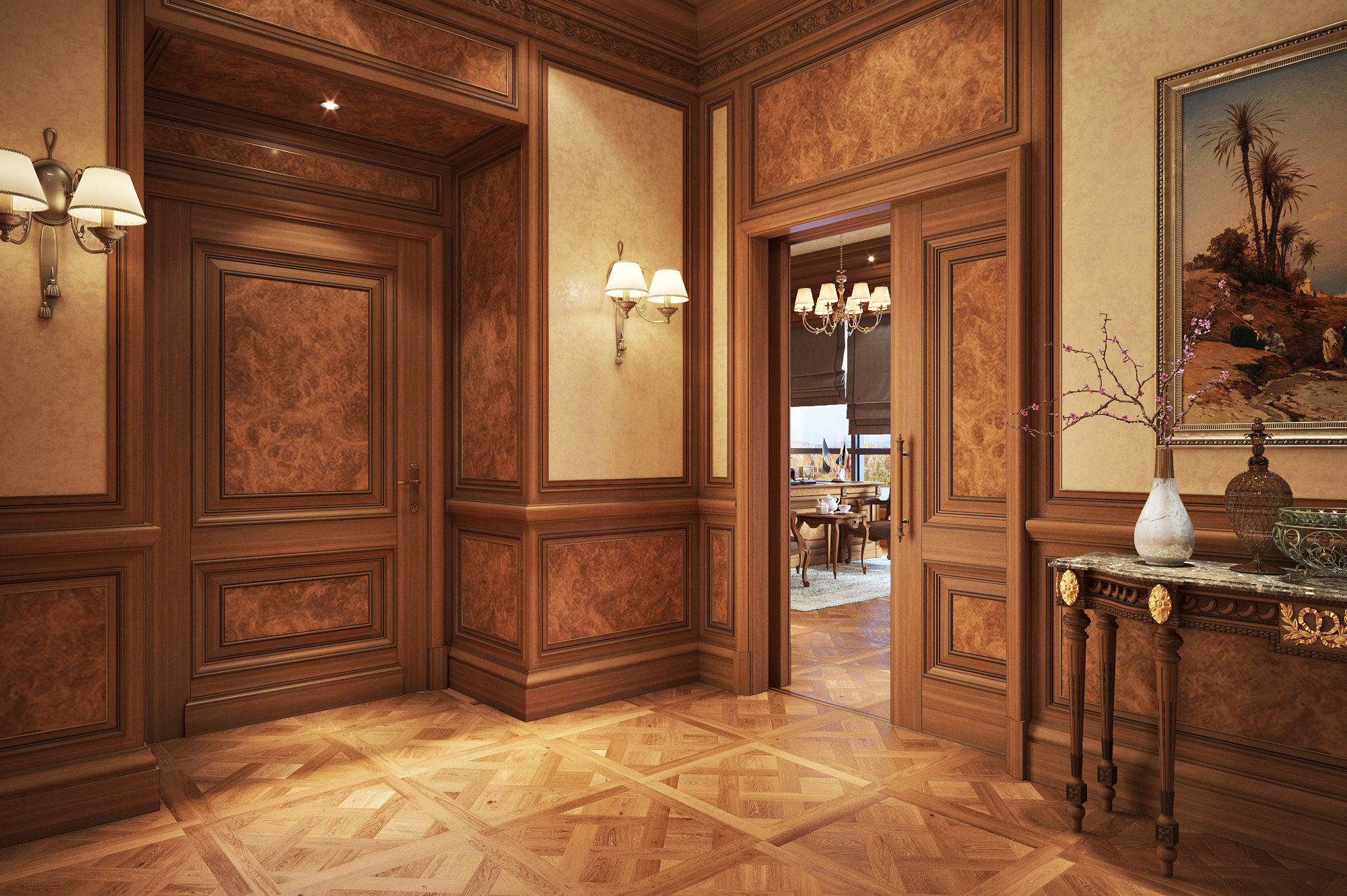 Luxury Classic Office Interior-6