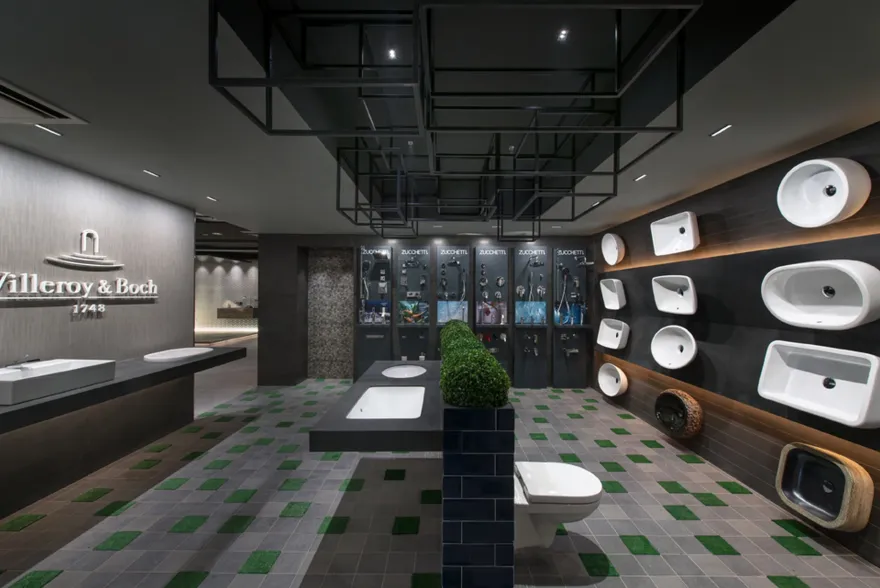 印度新德里 INTERSEKT 瓷砖展示空间-32