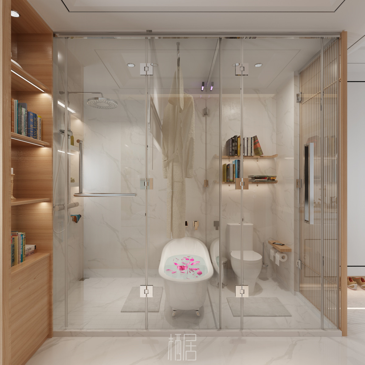 小户型逆袭 | 48 平米一居室变身三室三厅三卫一厨设计-10