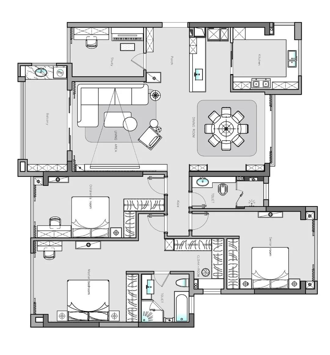御文设计 方直·君御189㎡ 私宅，遇见新生，精致与优雅的完美演绎-22