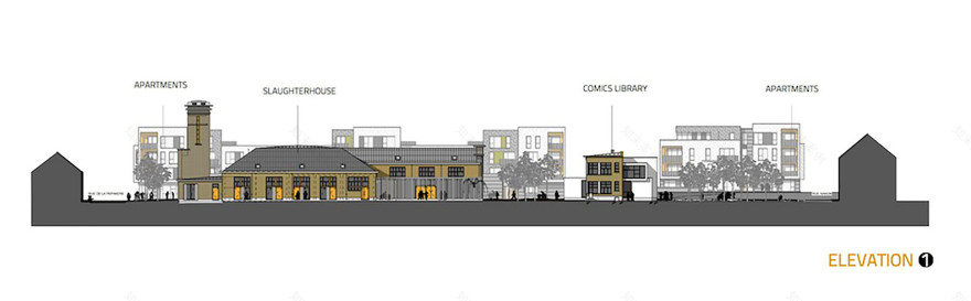 比利时纳穆尔前轰炸机屠宰场区文化景点设计-36