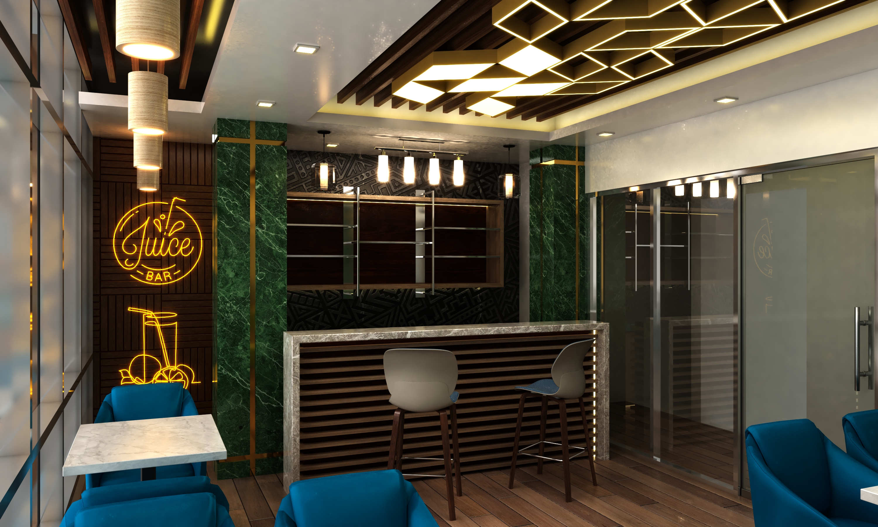 ROYAL LOUNGE - Interior & Exterior Design & Execution-9