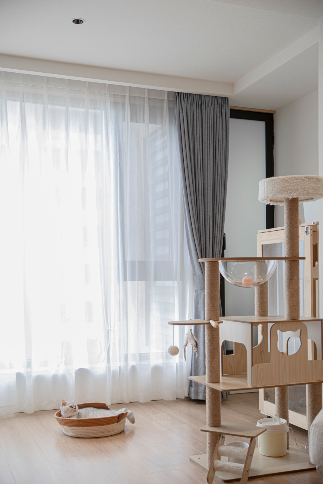 浙江平湖四口之家的30m衣柜与洄游动线设计丨中国浙江-63