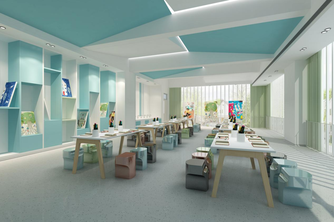 宁波杭州湾世界外国语学校室内装修设计项目丨中国宁波丨上海霍尼建筑设计事务所-23