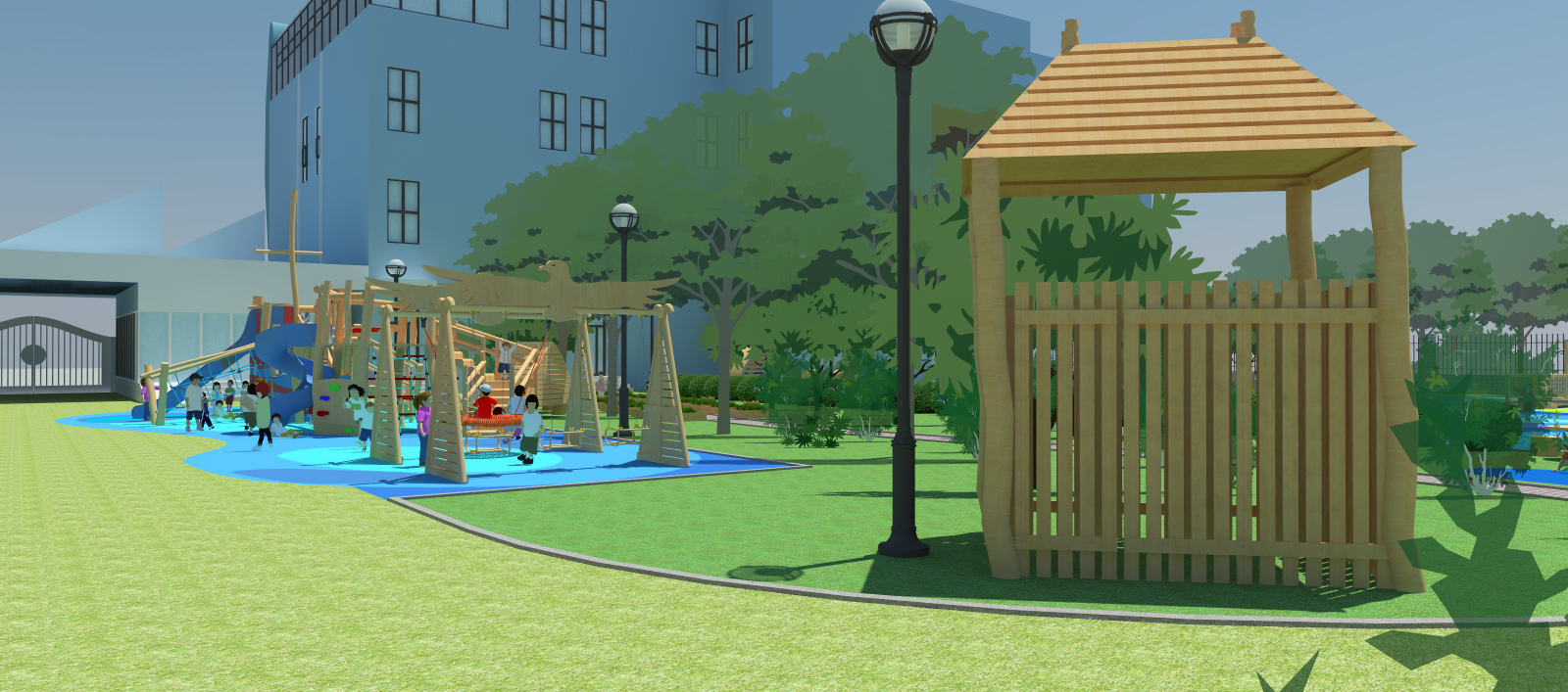 幼儿园户外操场设计-16