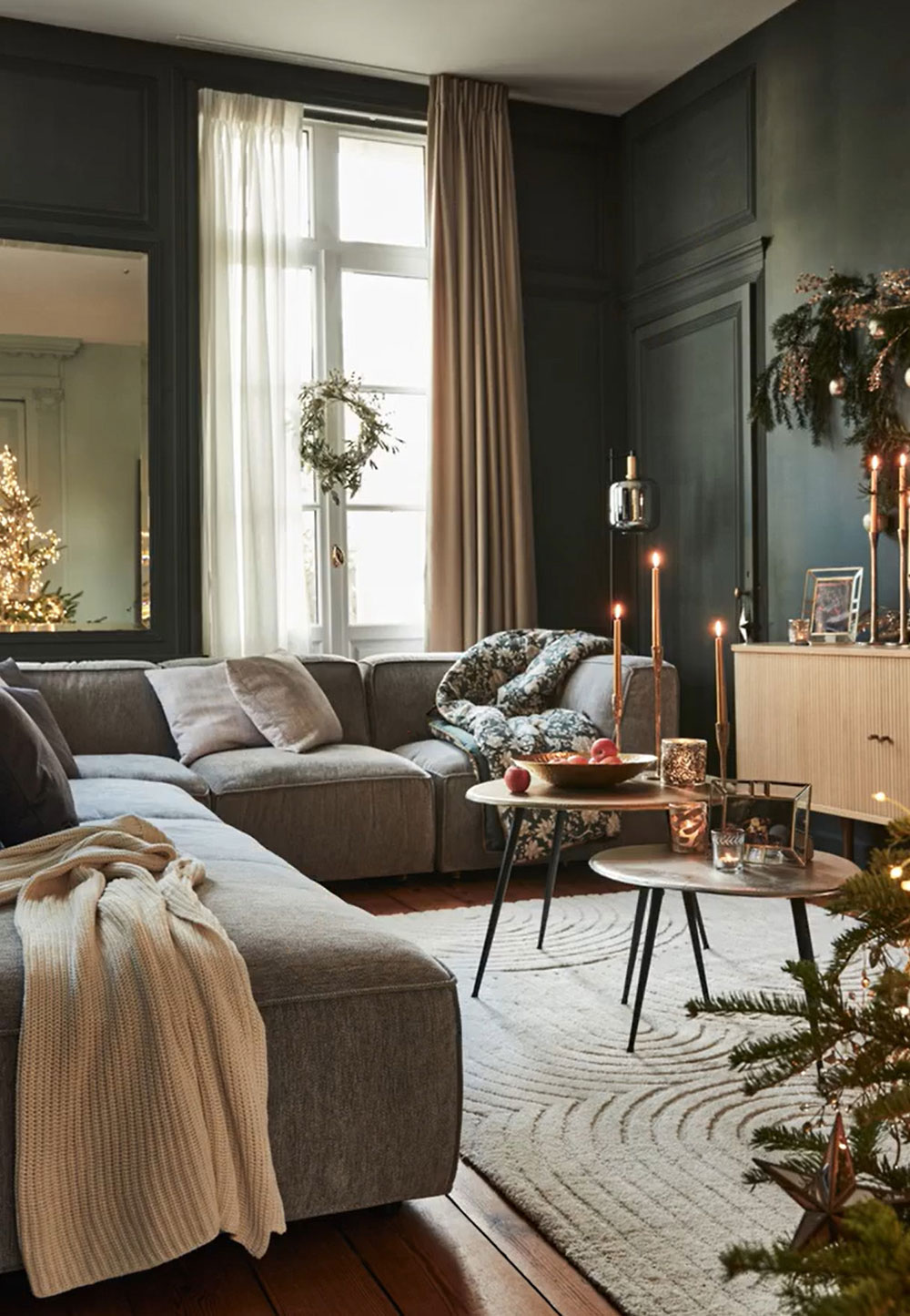 法式新年气氛,温暖舒适的居家设计-10