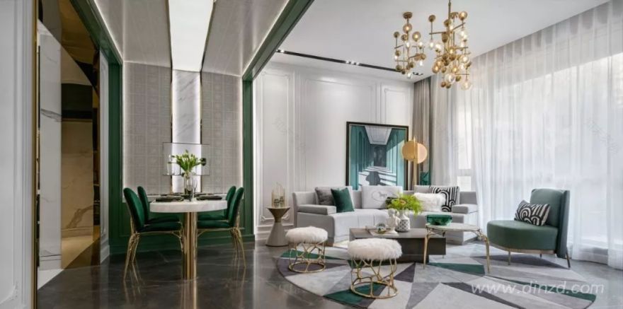 天津中海国际公园城澜湖苑 | 现代法式奢华样板间-20