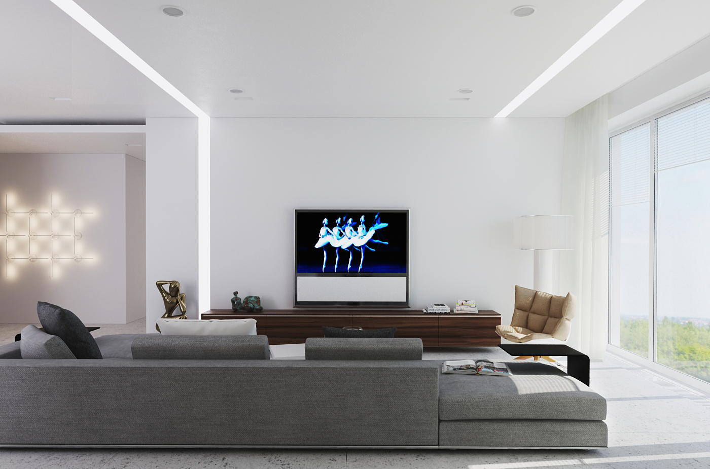 The interiors of the apartment 140 m in the residential complex Mirax park Alexandra Fedorova-13