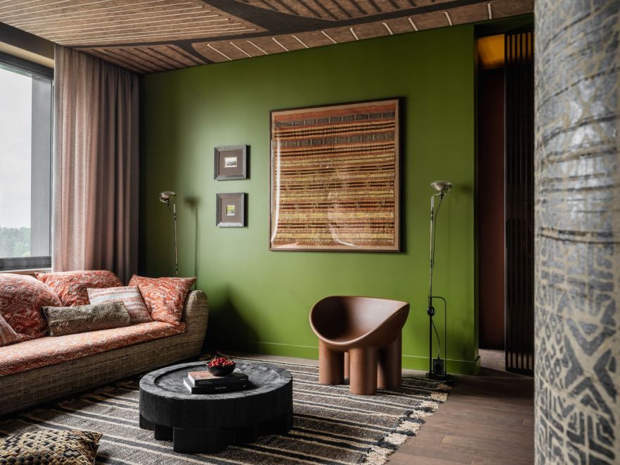 莫斯科110平住宅非洲风格室内改造丨俄罗斯莫斯科丨Tatiana和Dmitry Khoroshev-21