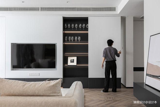 45万元三居140平米装修案例丨锦霖设计-12