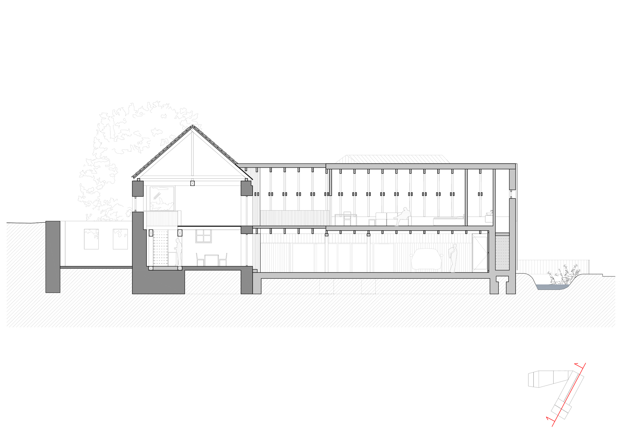 带有旧磨坊的新房子丨斯洛伐克特伦钦丨RDTH architekti-59