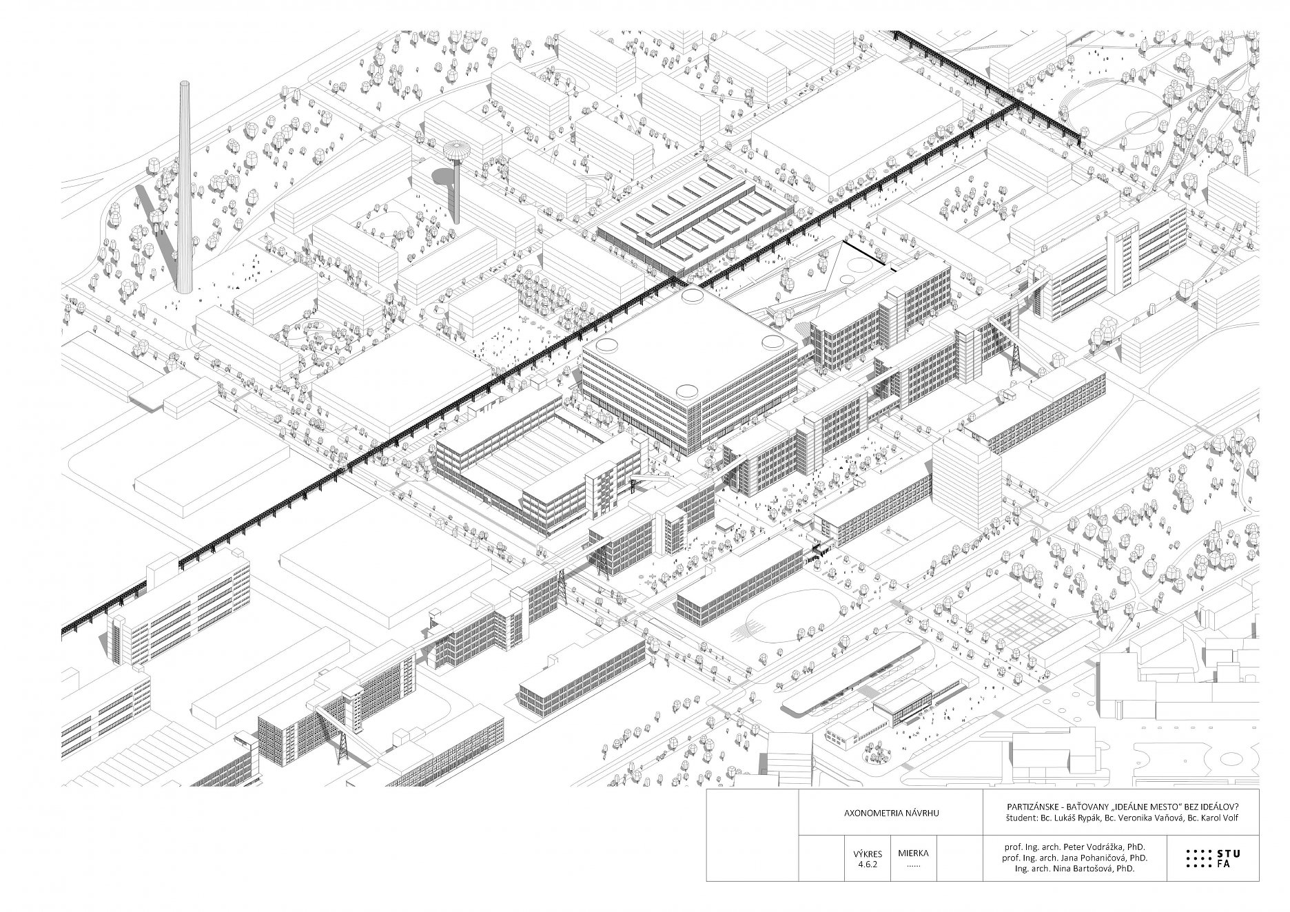 Partizánske  Baťovany工业区复兴设计方案丨斯洛伐克丨Bc. Lukáš Rypák等三人团队,与教授合作-57