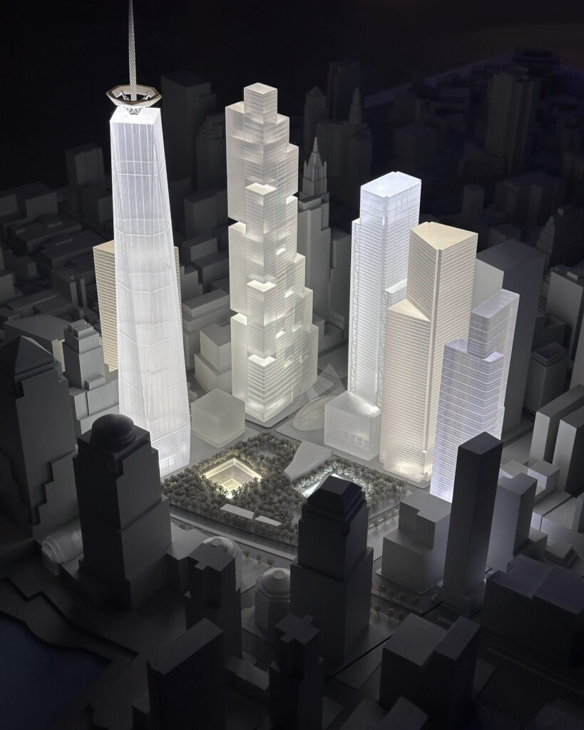 Silverstein Properties Unveils Scale Models of 2 and 5 World Trade Center Skyscrapers in Financial District, Manhattan - New York YIMBY-1