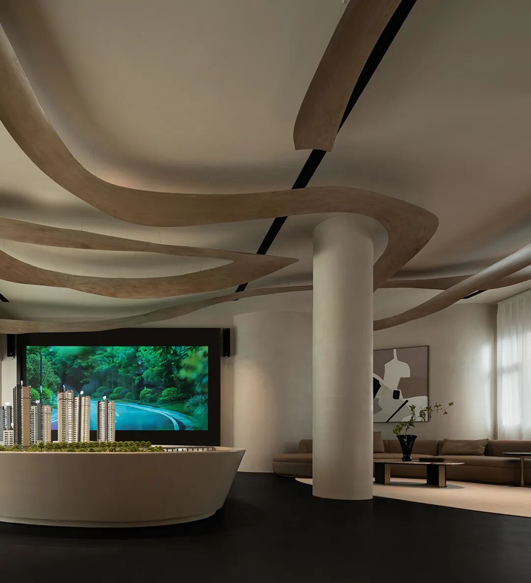 黎水仁佳设计|流动美学翡丽云庭售楼中心-21