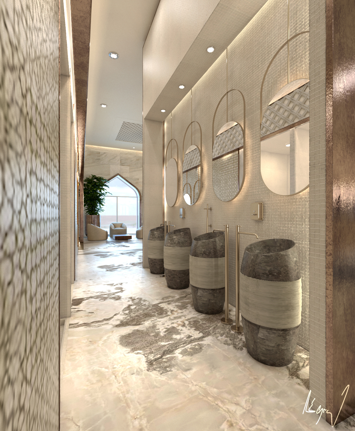 卡塔尔多哈私人游泳池设计丨SAMIHA DHIFAOUI-11