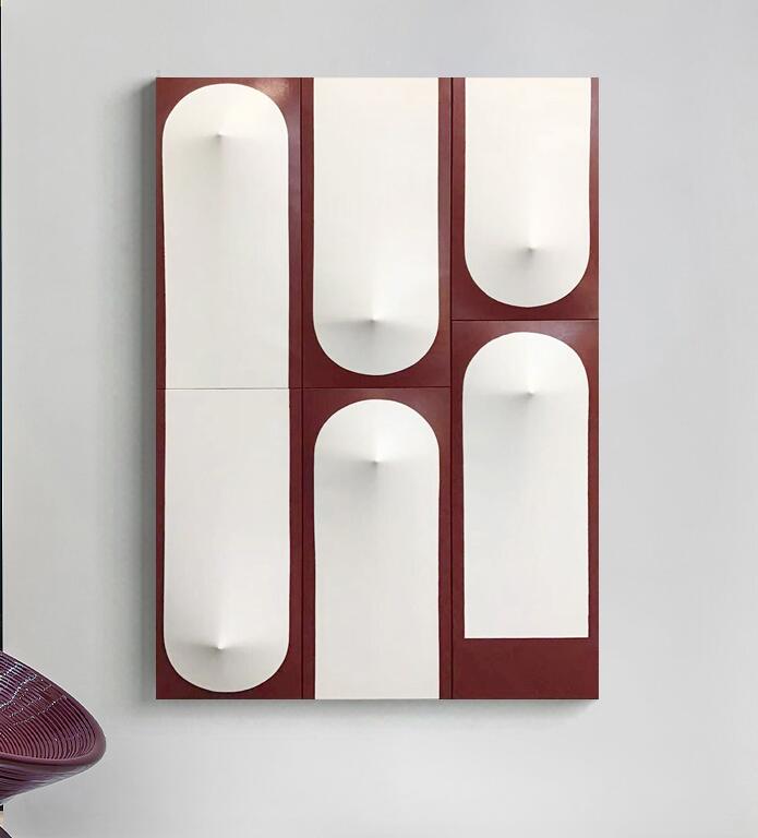 手工木头装置画马赛克艺术立体装饰画-2