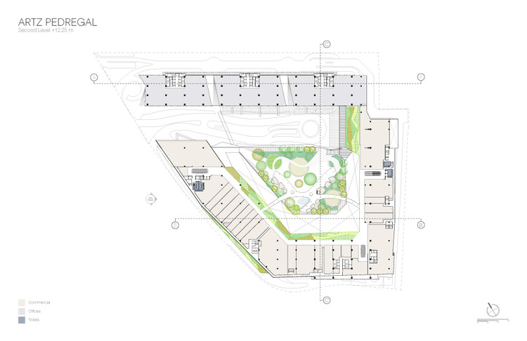 墨西哥城新地标 ARTZ Pedregal · 绿色公共空间与城市融合的设计-26