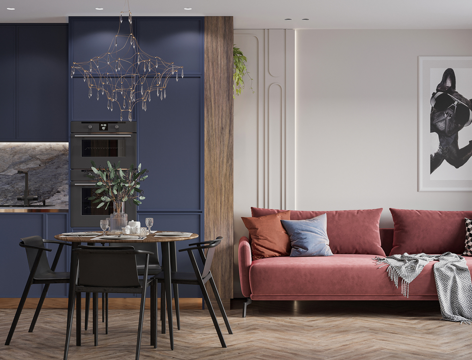 Code name "Hogwarts". Kitchen and living room-5