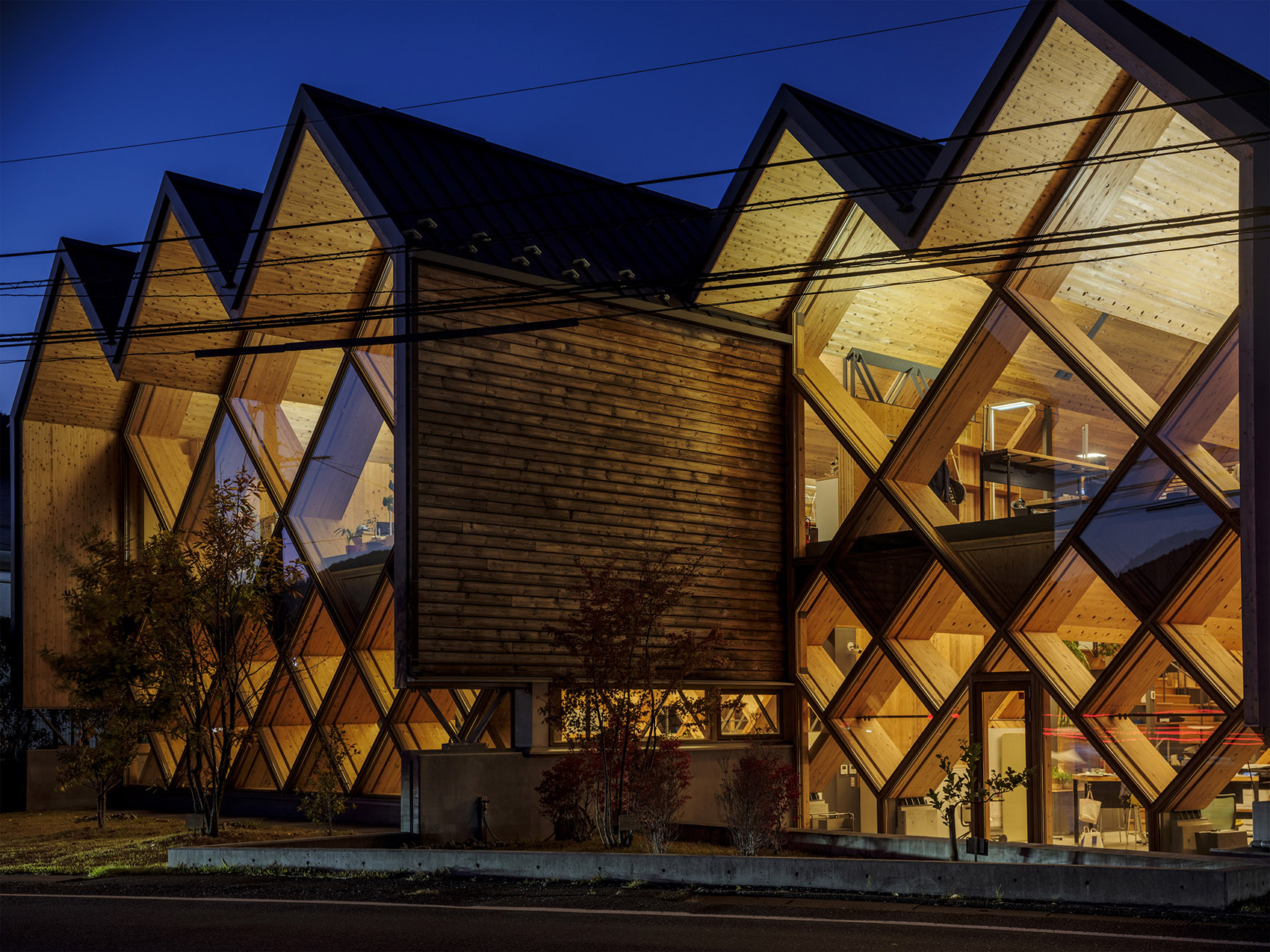 Meiken Lamwood Corp 总部丨日本丨NKS2 architects-27