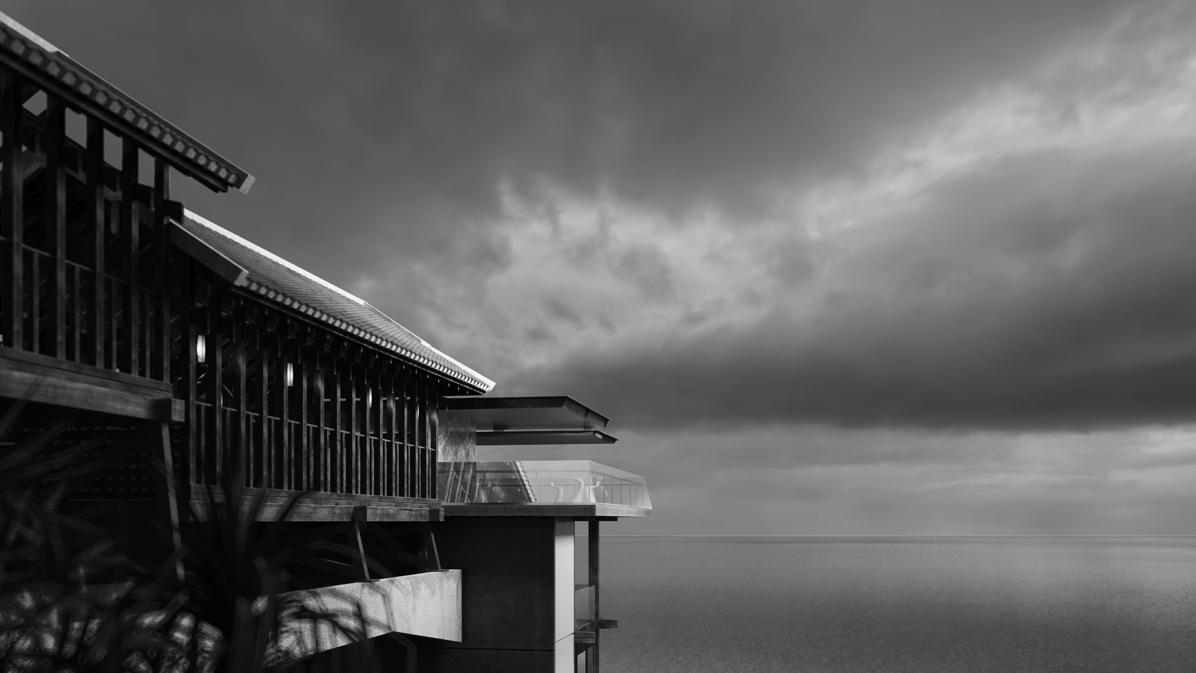 Building on cliff-17