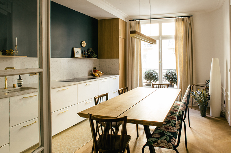 À Tocqueville带花卉图案的公寓丨Camille Hermand-14