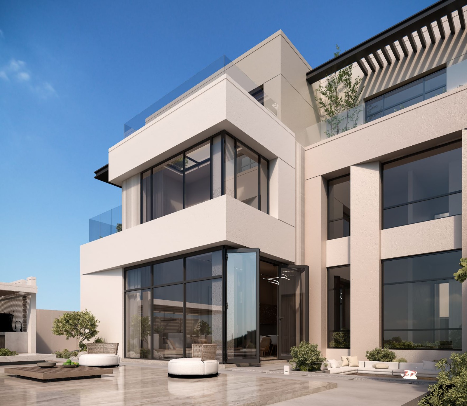 外部立面和后院设计丨沙特阿拉伯吉达-14