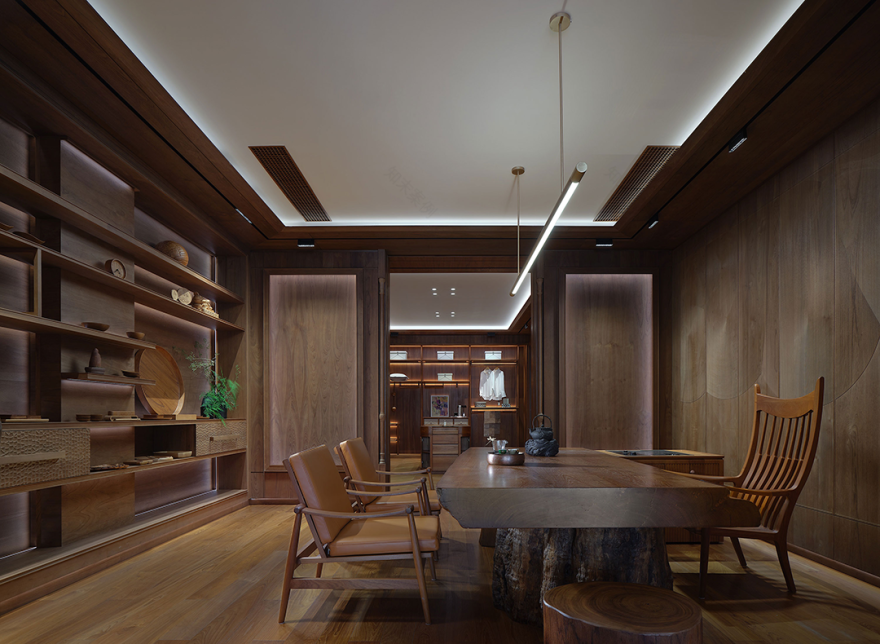 壹信柚木展厅丨中国上海丨上海龙祉空间设计有限公司-56