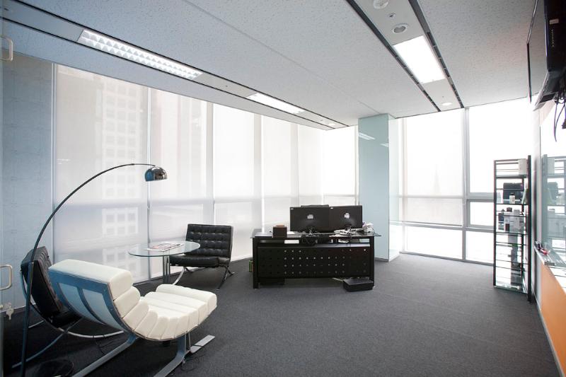 简约清新 150 平米游戏公司办公室设计-5