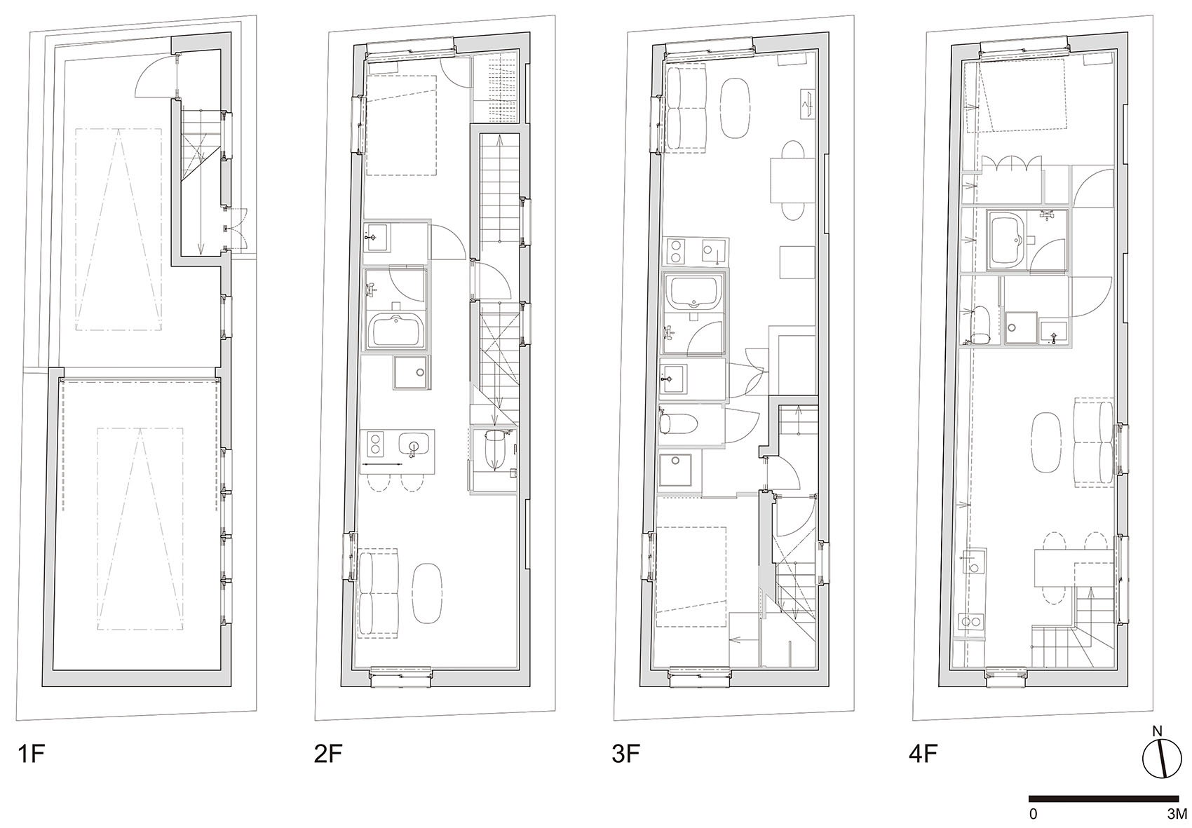 Cuadro 中野北公寓楼丨日本东京丨Ryuichi Sasaki Architecture-38