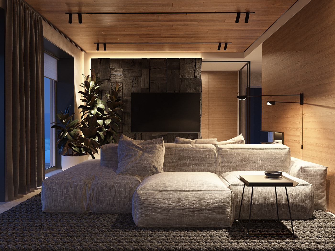 原木与灰色 打造超有感的住宅！-2