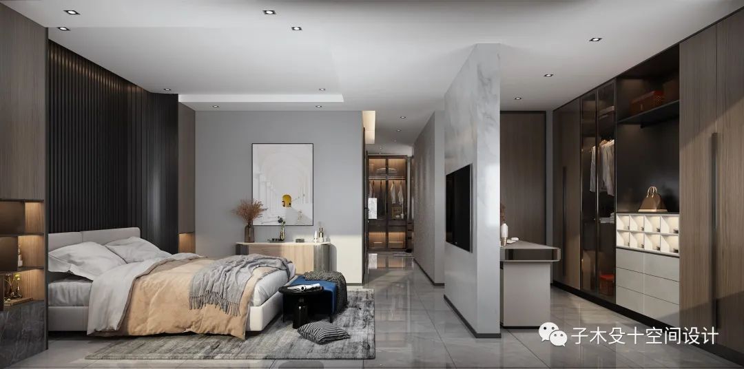 黑白灰极简大宅丨中国吉林丨子木殳十空间设计-35