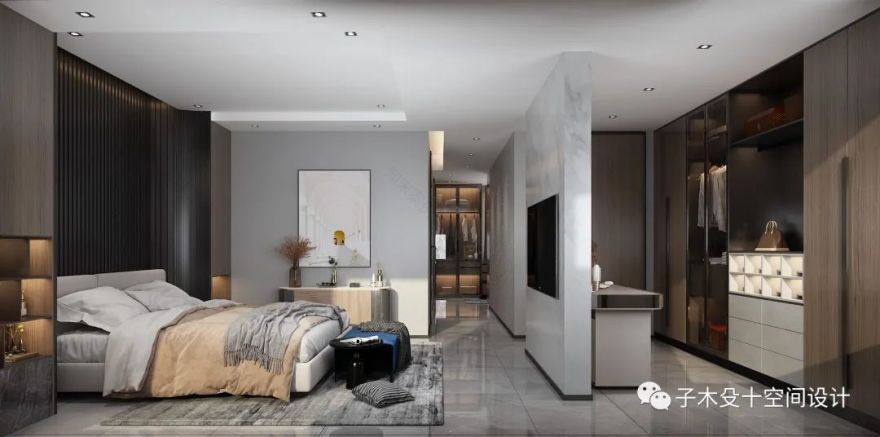 黑白灰极简大宅丨中国吉林丨子木殳十空间设计-35