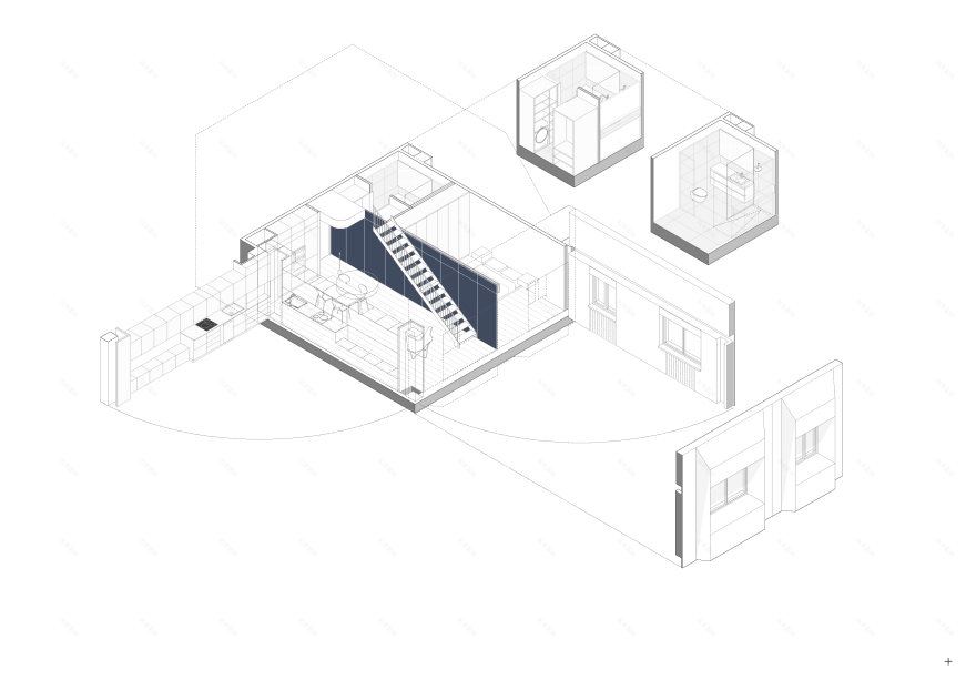 JB3A 顶层复式公寓改造丨西班牙马德里丨cruz.atelier-78