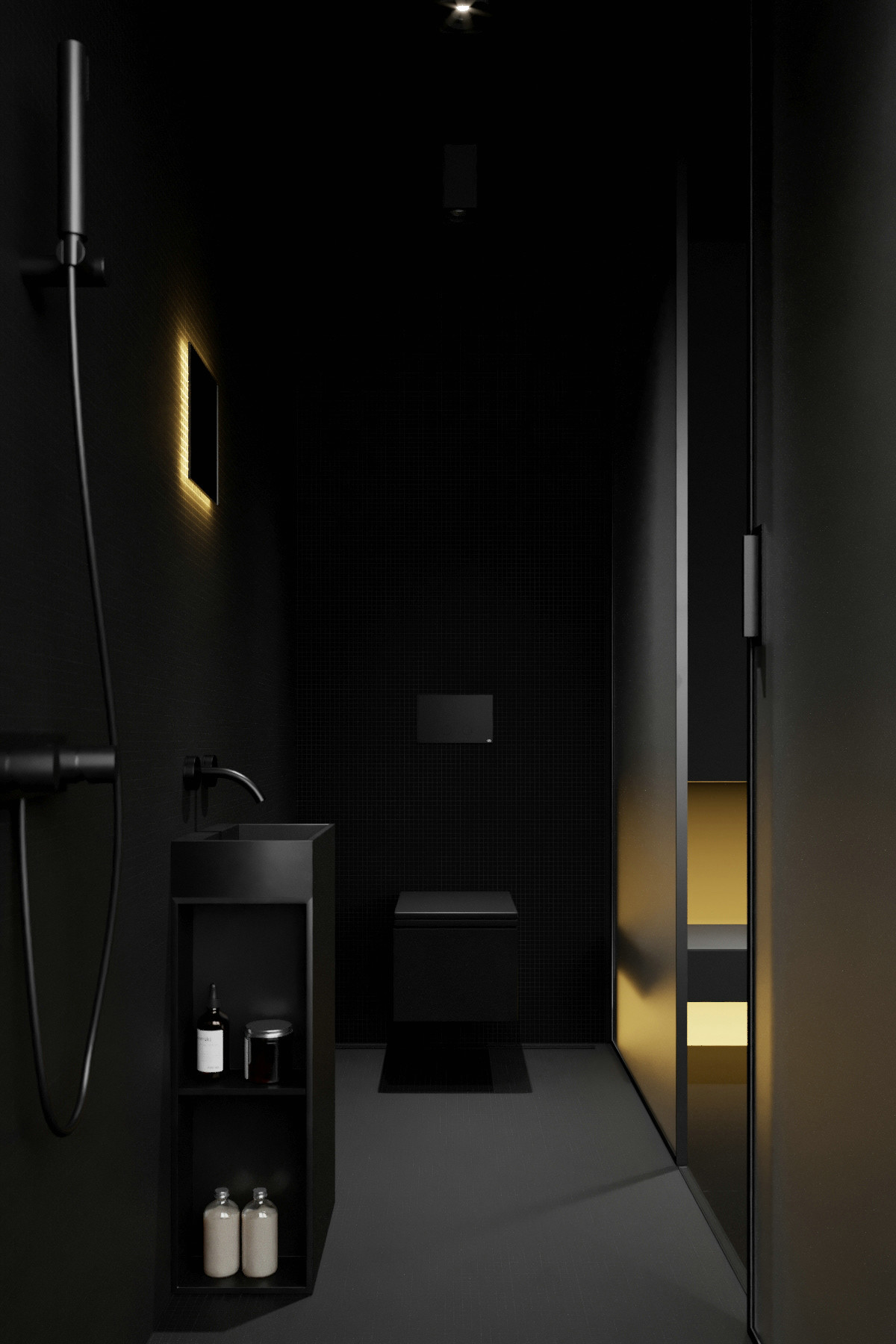 高级黑+工业风,帅气而个性的生活居所-62