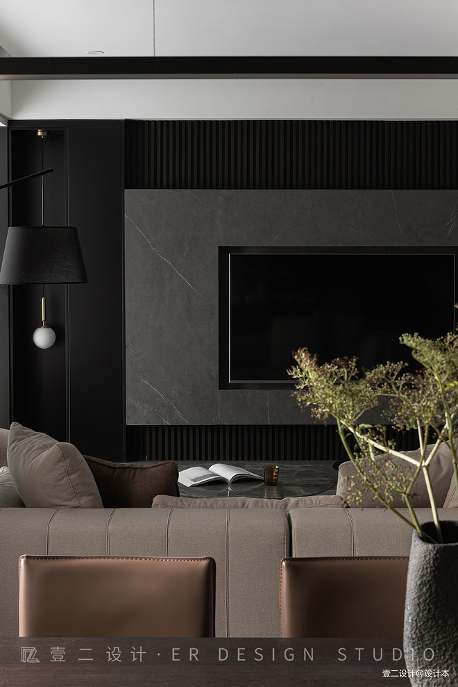 136㎡融合现代与东方美学的家-20