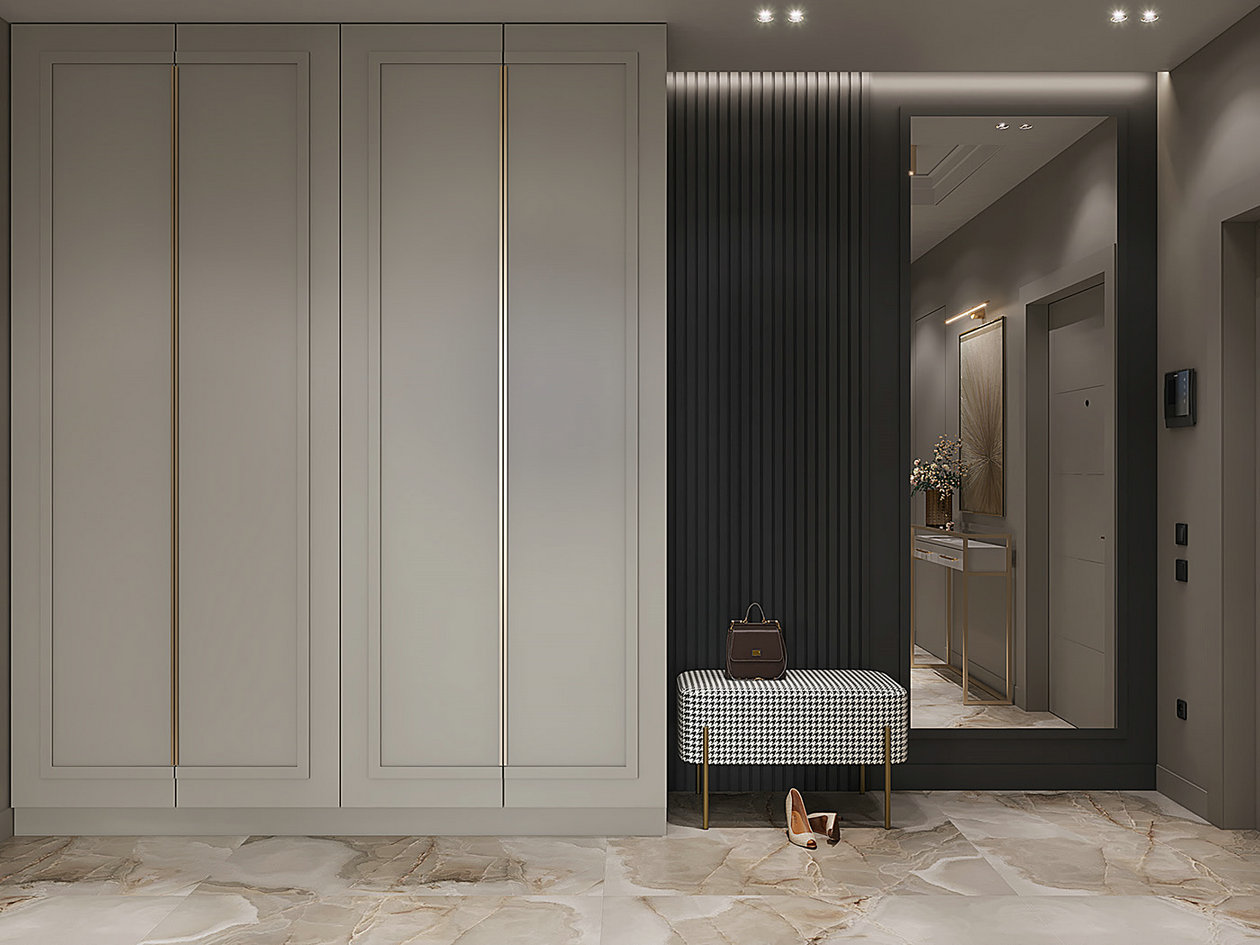 乌克兰基辅浅色系公寓设计-1