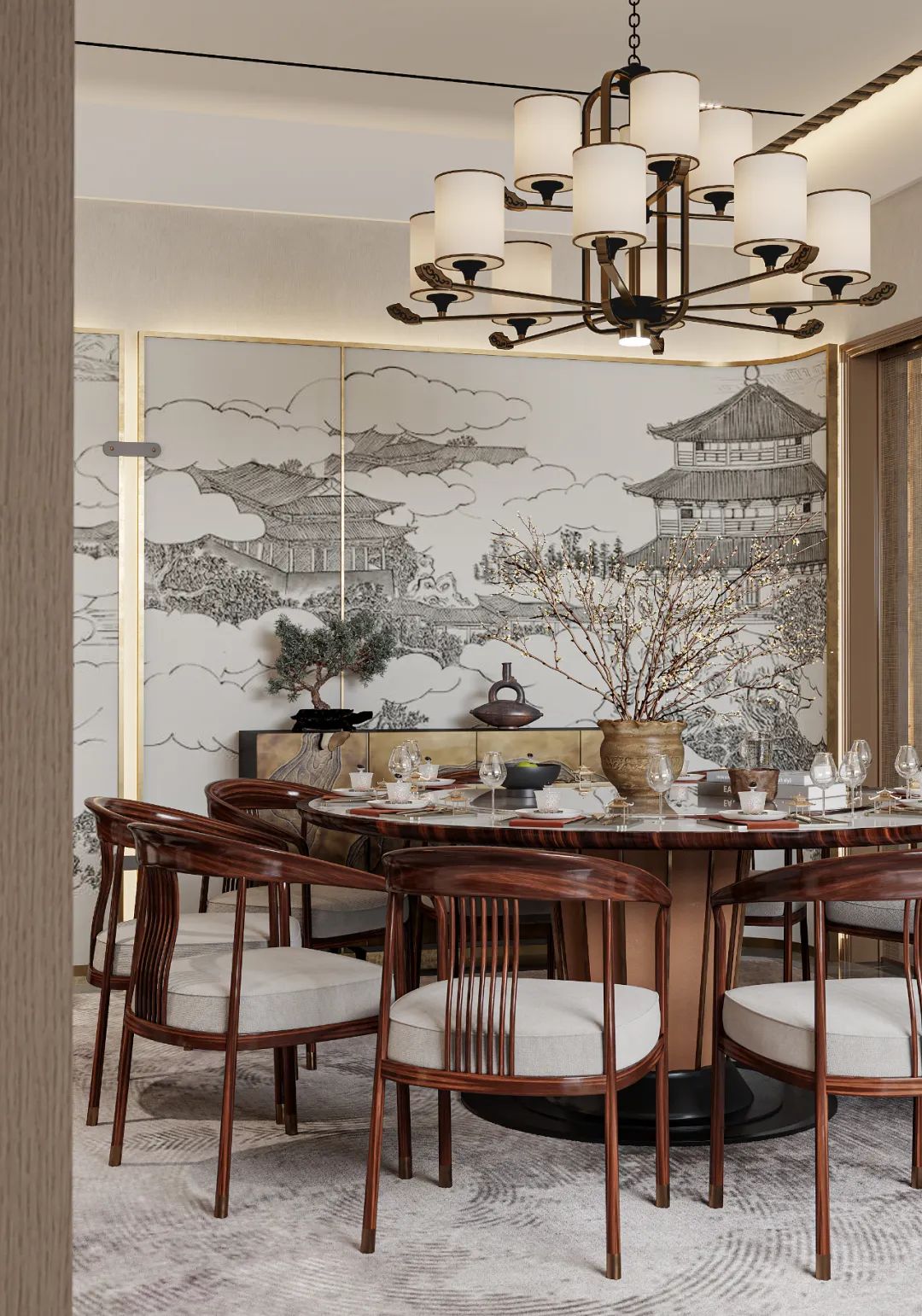 265㎡新中式私宅丨中国包头丨阿迪-30